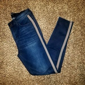 Forever 21 side striped skinny Jeans